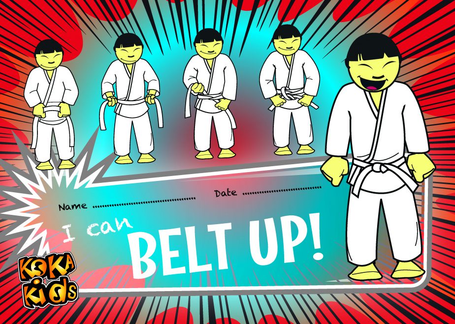 How to tie a judo belt quickly - Judo Books by Koka Kids